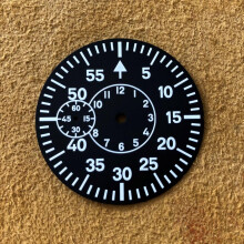 (9 o'clock Seconds Dial) 38.9mm Luminous Dial for ETA 6497/ST3600 Movement - Watch Repair & Replacement Parts