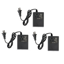3 PCS 200W Voltage Converter Transformer 220V to 110V Step Down Travel Voltage Transformer Converter US Plug