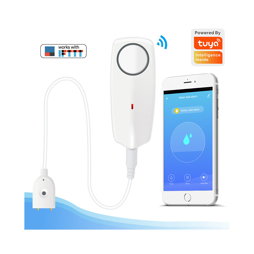 Tuya Smart Wifi Water Leak Sensor Alarm App Remote Control Flood Detector Alert 413590849506