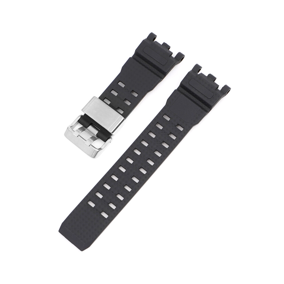 (Silver) TPU Resin Strap for Casio Big Mud King Gen 2 GWG-2000 & GWG-2040