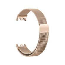 (Gold 1) Metal Watchband For Xiaomi band 8 Strap Stainless steel Bracelet