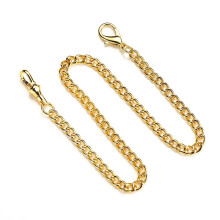 (Gold) 36.2CM Pocket Watch Chain in Jeans Style with Single & Lobster Clasps - Stylish Jewelry Accessory