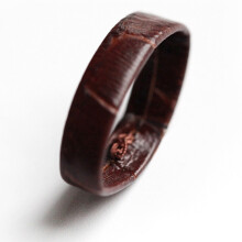 (Brown, 20mm) 3Pcs Leather strap retaining ring loop hoop keeper black brown straps buckle