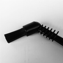 (White) Waterproof Elbow Brush, Short Handle, for Coffee Machine Cleaning, White/Black