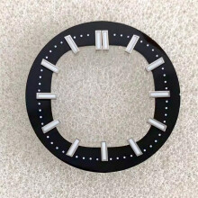 (Black) Replacement Parts 30.5mm Watch Repair Luminous Dial for NH35/36 3 o'clock Movement