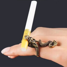 (Big Snake) 2PCS Cigarette Holder Ring Clip, Dragon Design for Men Smokers