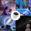 Galaxy Projector Night Light - Starry Moon Ambient Globe, White 4