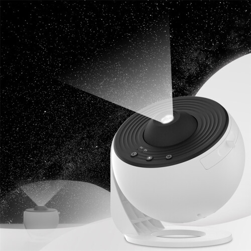 Galaxy Projector Night Light - Starry Moon Ambient Globe, White 1