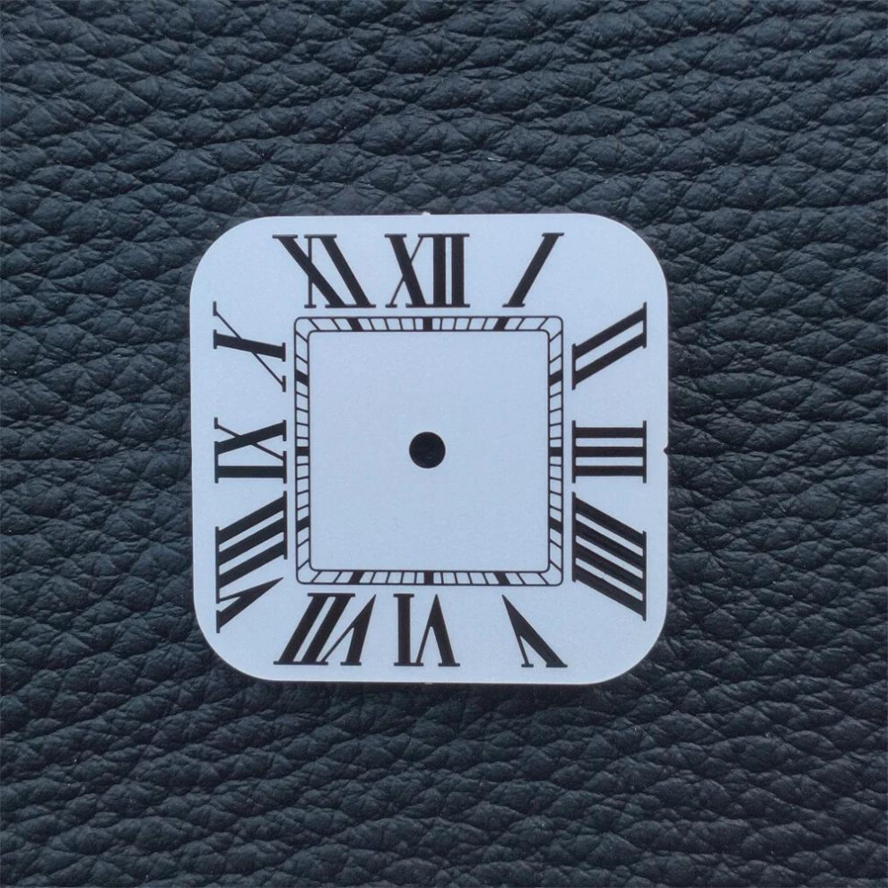 (White) 27Mm Watch Dial Square Roman For Nh35/Nh36 Movement Replacement Repair White 413590810117