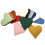 (Brown) 2PCS Leather PU Heart Bookmarks for Books 5