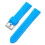 (Light Blue, 16MM) 16-24mm Silicone Strap, Waterproof Quick Release with Silver Buckle 1
