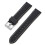 (Black White, 18MM) 16-24mm Silicone Strap, Waterproof Quick Release with Silver Buckle 1