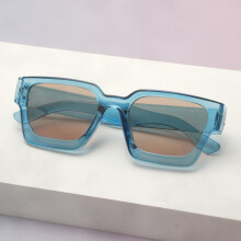 (Style 8)Lunettes de soleil carrées monture épaisse simple avec matériel PC et Uv400 pour voyage et utilisation en extérieur
