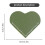 (Brown) 2PCS Leather PU Heart Bookmarks for Books 3
