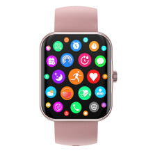 (Pink) Bluetooth-Compatible Talking Watch for Android & iOS - Fitness, Sports, Waterproof