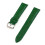 (Green, 18mm) Bamboo Pattern Waterproof Leather Strap With Interchangeable Straps 1