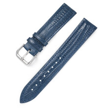 (Blue, 20mm) Genuine Patent Leather Shiny Strap Interchangeable Strap Wrist Strap