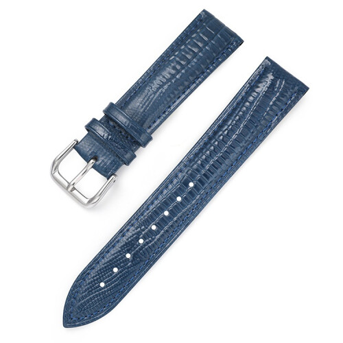 (Blue, 20mm) Genuine Patent Leather Shiny Strap Interchangeable Strap Wrist Strap