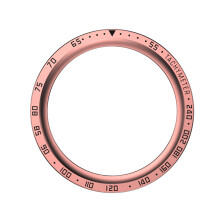 (Rose Pink Black) Bezel Ring Case Cover for Samsung Galaxy Watch5 Pro Smartwatch Protector