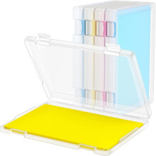 4er-Pack A4-Dateiboxen, Papieraufbewahrungsregal, Dokumentenschutz für Zeitschriften, Sammelalben, Büro- und Schulbedarf