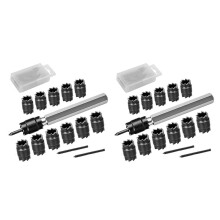 28-Piece Double-Sided 3/8Inch HSS Spot Welding Cutter Set for Electric Drill Spot Welding