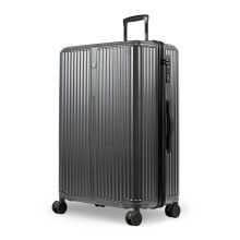 LUGG AirGlide 28in Hard Shell Lightweight Suitcase Polycarbonate Travel Luggage, TSA Lock, Spinner Wheels 76x51x31.5cm, Gunmetal