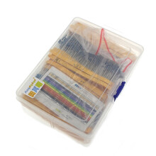 (Without Box) 3120PCS 156 Values 1/4W 1% Metal Film Resistors Assortment Kit Set 1 ohm-10M ohm