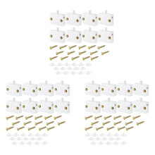 24 Pieces Cabinet Lamp Automatic Door Contact for Wardrobe Applicable to 12V 24V 110V(White)