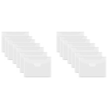 40 Pcs Clear Stamp and Die Storage Bag Resealable Storage Pocket Large Envelope Case for DIY Scrapbooking Paper Card