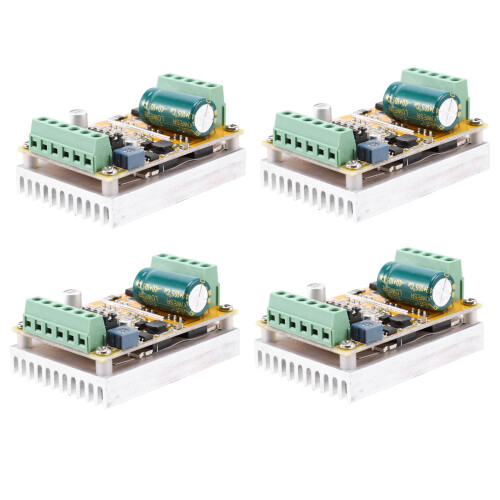 4X 380W 3 Phases Brushless Motor Controller Board(No/Without Hall Sensor) BLDC PWM PLC Driver Board  6.5-50V