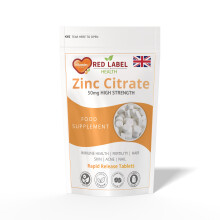 Zinc Citrate 50mg 400 Tablets High Strength Immune Health Support