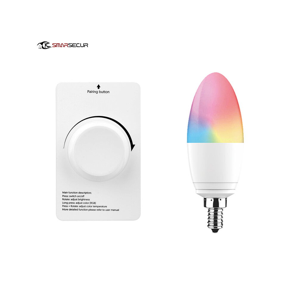 (Bulb + Remote Control) Tuya Smart Bluetooth Sig Rgb Bulb Timer Voice Control For Alexa Google Home Light 413590849933