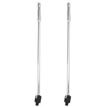 2Piece 24Inch Long 1/2 Inch Breaker Bar Socket Driver 180 Degree Flex with Spring-Loaded Bearing Socket Wrench