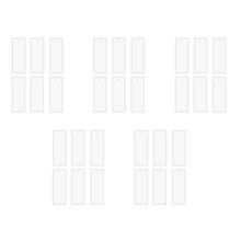 30 Pcs 3.7 Inch Rectangle Silicone Bookmark Mold DIY Bookmark Mould Making Epoxy Resin Jewelry Transparent Mold