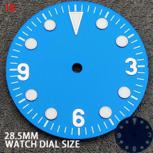 Luminous Dial 28.5mm Movement Repair Replacement Parts Blue For NH35/4R