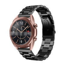 (45mm black) Adjustable Stainless Steel Solid Wrist Band Strap For Samsung Galaxy Watch 3 41/45mm