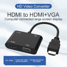 HDMI Male to VGA HMDI Female Video Adapter Converter Cable 1080P For TV Monitor