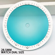 (Colour F) 28.5mm Luminous Watch Dial for NH35/36/38/70 Movements - Watch Accessories