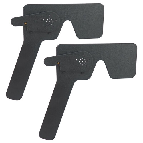 2X Professional Ophthalmic Lorgnette 17 Pinhole Black Plastic Vision Test Eye Occluder