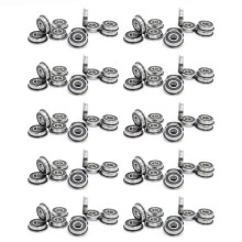 100Pcs F695-2RS Bearing 5X13X4mm Flanged Miniature Deep Bearings F695RS for VORON Mobius 2/3 3D Printer