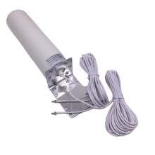 Dual SMA Male 3G 4G LTE Signal Booster Enhancer Vertical Antenna Outdoor Fixed Bracket