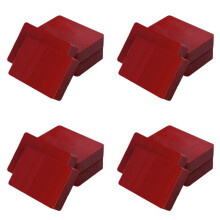 Bottle Sealing Wax Blocks - Resilient and Versatile Bottling Wax for Wine, 16 Wax Nuggets 0.5lb with PTFE-Tape,Red
