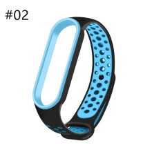 (#02) Silicone Wrist Strap Breathable Band Bracelet For Xiaomi Mi Band 5 Miband