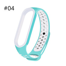 (#04) Silicone Wrist Strap Breathable Band Bracelet For Xiaomi Mi Band 5 Miband