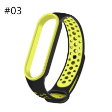 (#03) Silicone Wrist Strap Breathable Band Bracelet For Xiaomi Mi Band 5 Miband