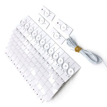 (6V SMD With Cable) 100PCS 3V/6V SMD Lamp Beads for 32-65 inch LED TV Backlight Strip Bar with 2M Cable