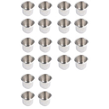 20 Stuks Universele Marine Boot Bekerhouder 68X55mm Rvs Drop in Drink Bekerhouder voor Poker Tafel Bank
