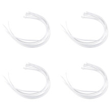 40X Extra Long 76cm Cable Ties White Zip Wraps
