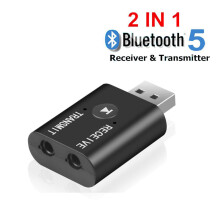 Bluetooth Receiver Transmitter Wireless 3.5mm AUX Audio Adapter For TV/Car Sound System
