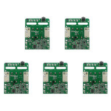 5 Pièces Carte de Circuit Imprimé de Protection de Charge de Batterie Li-Ion pour Support de Batterie au Lithium 18 V